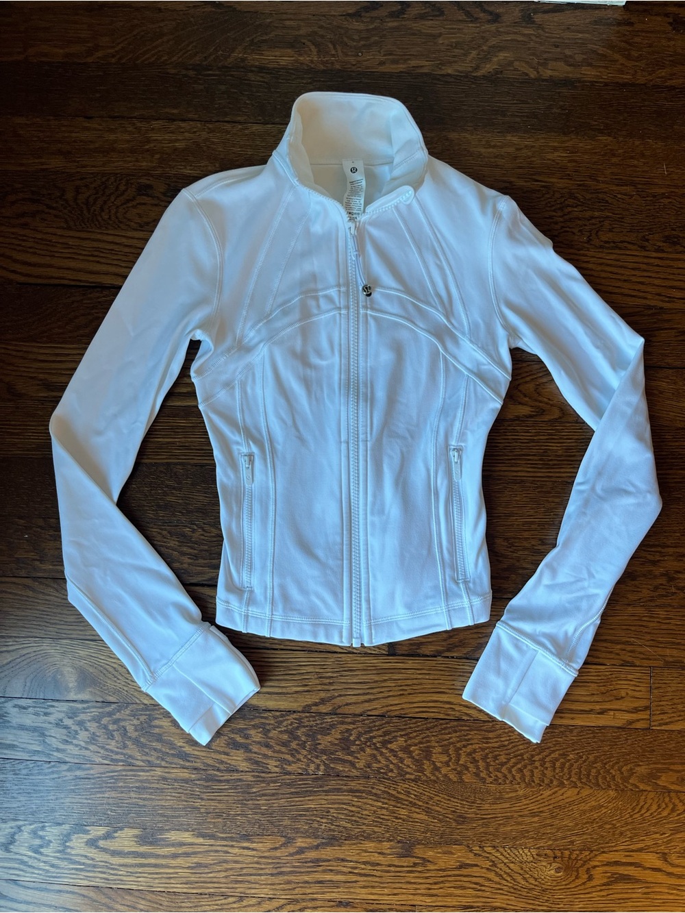 lululemon Define Zip Up Jacket, White - Size 0
